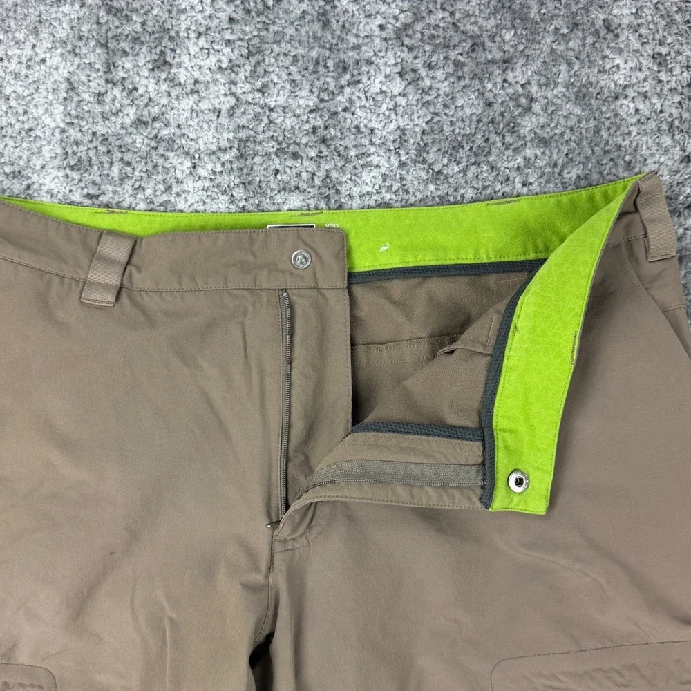 REI Men's‎ Cargo Hiking Pants 36W 32L Nylon Stretch Zip Pockets Outdoor Trail
